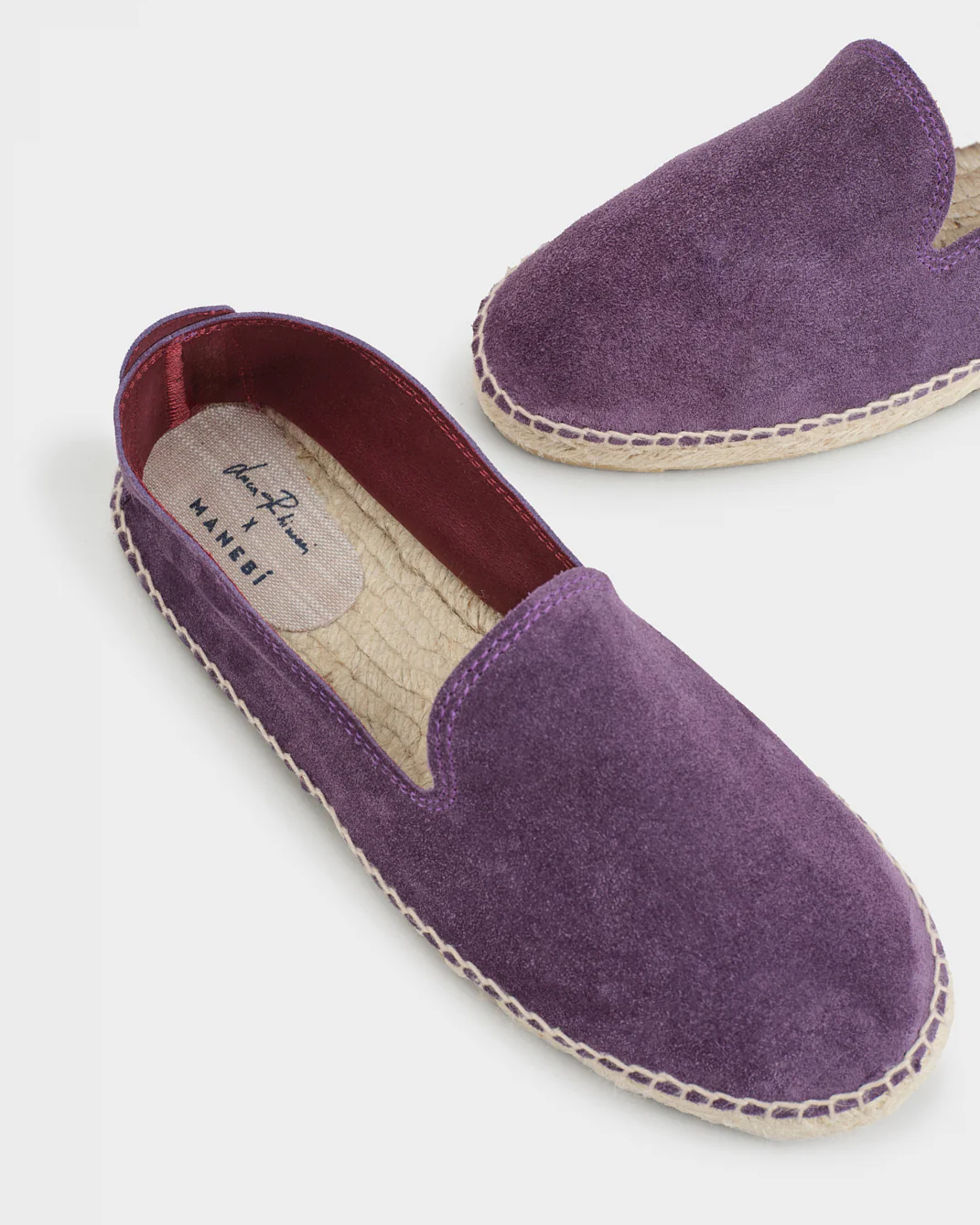 Tangana Suede Espadrilles - X23C0 - Luca Rubinacci X Manebí - Imperial Plum - Image 4