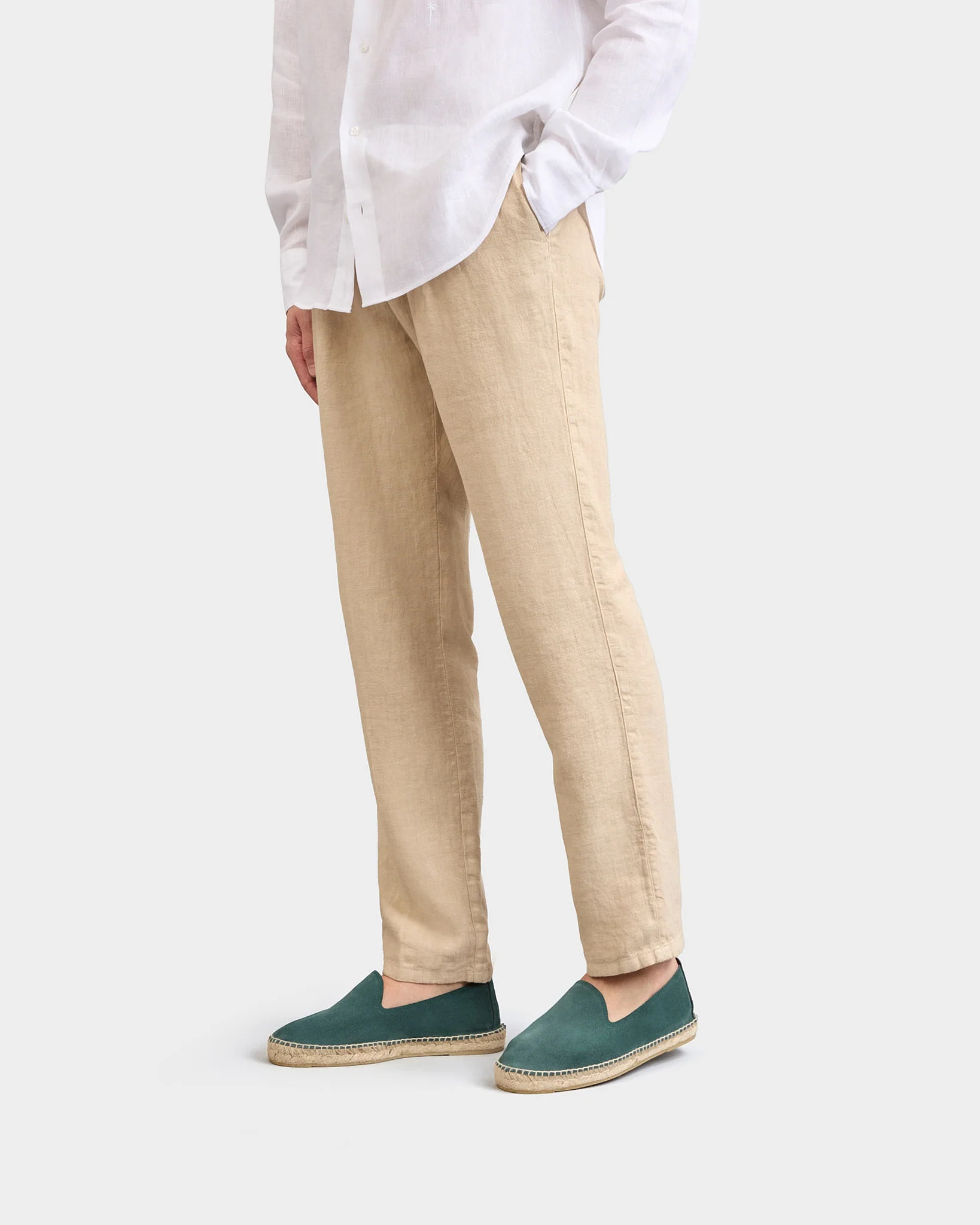 Tangana Suede Espadrilles - X22C0 - Luca Rubinacci X ManebĂ - Mediterranean Moss - Image 5