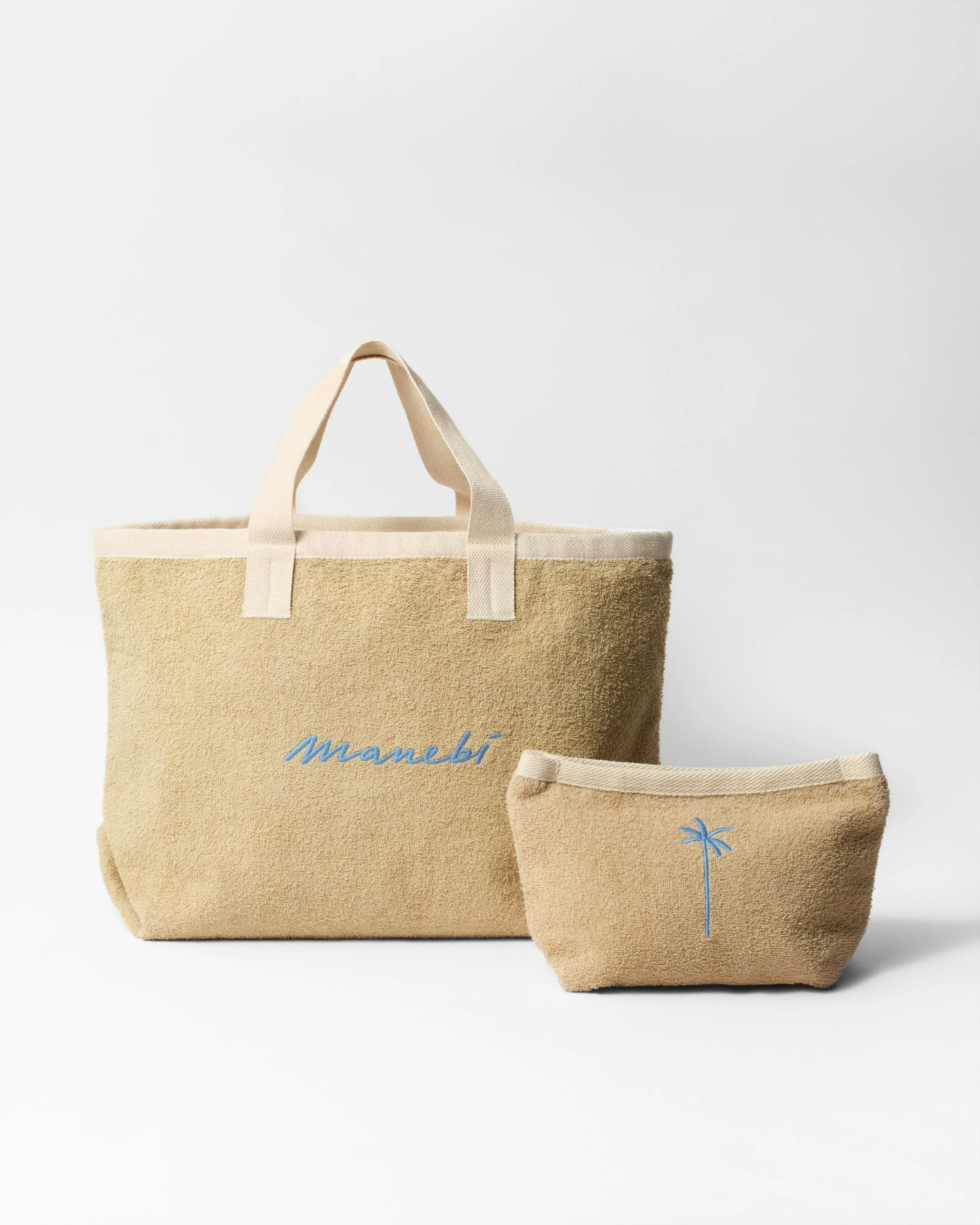 Terry Cotton Tender2Tote - T04AV - Sydney Desert With Indigo Logo - Image 3