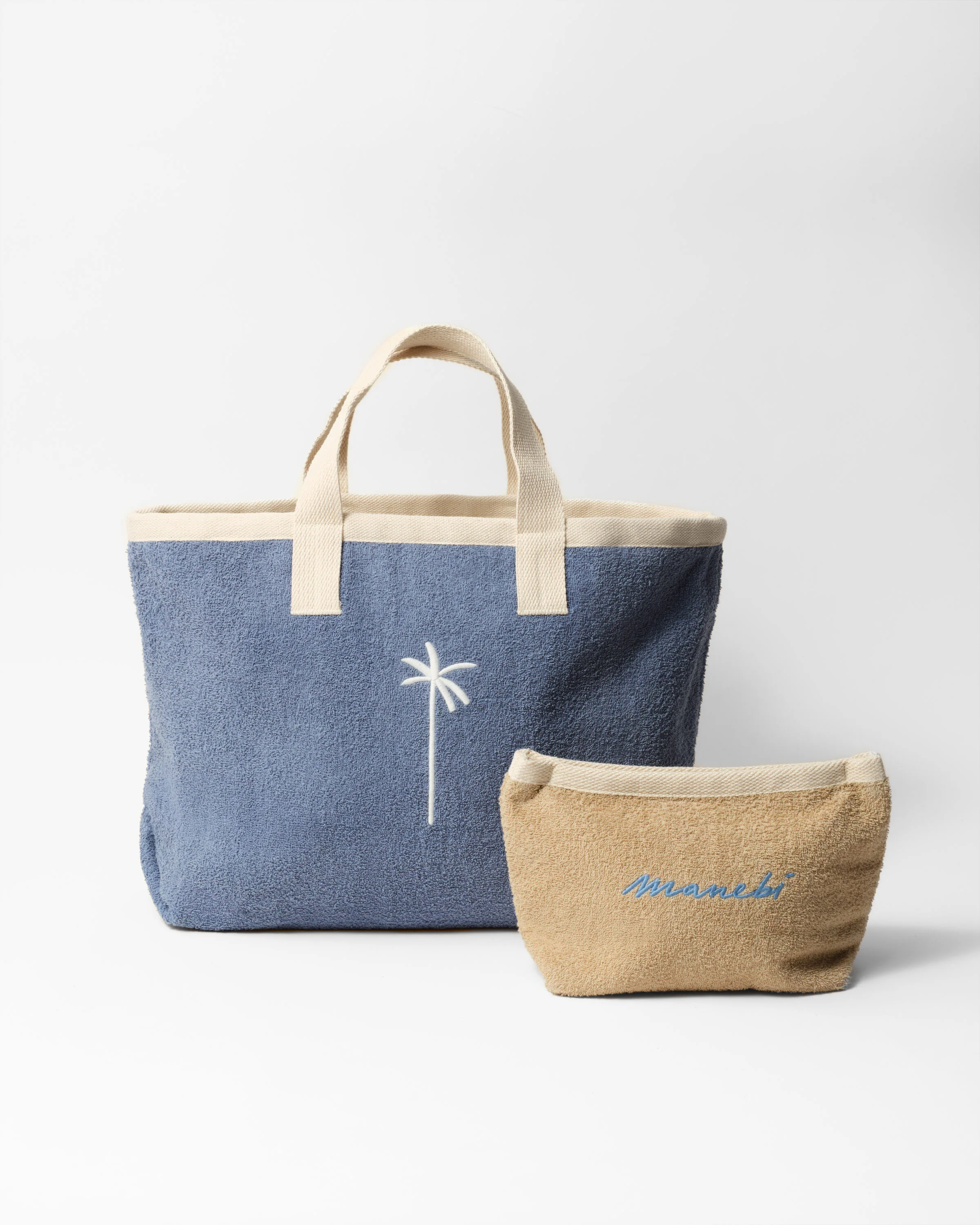 Terry Cotton Tender2Tote - T04AV - Sydney Desert With Indigo Logo - Image 4
