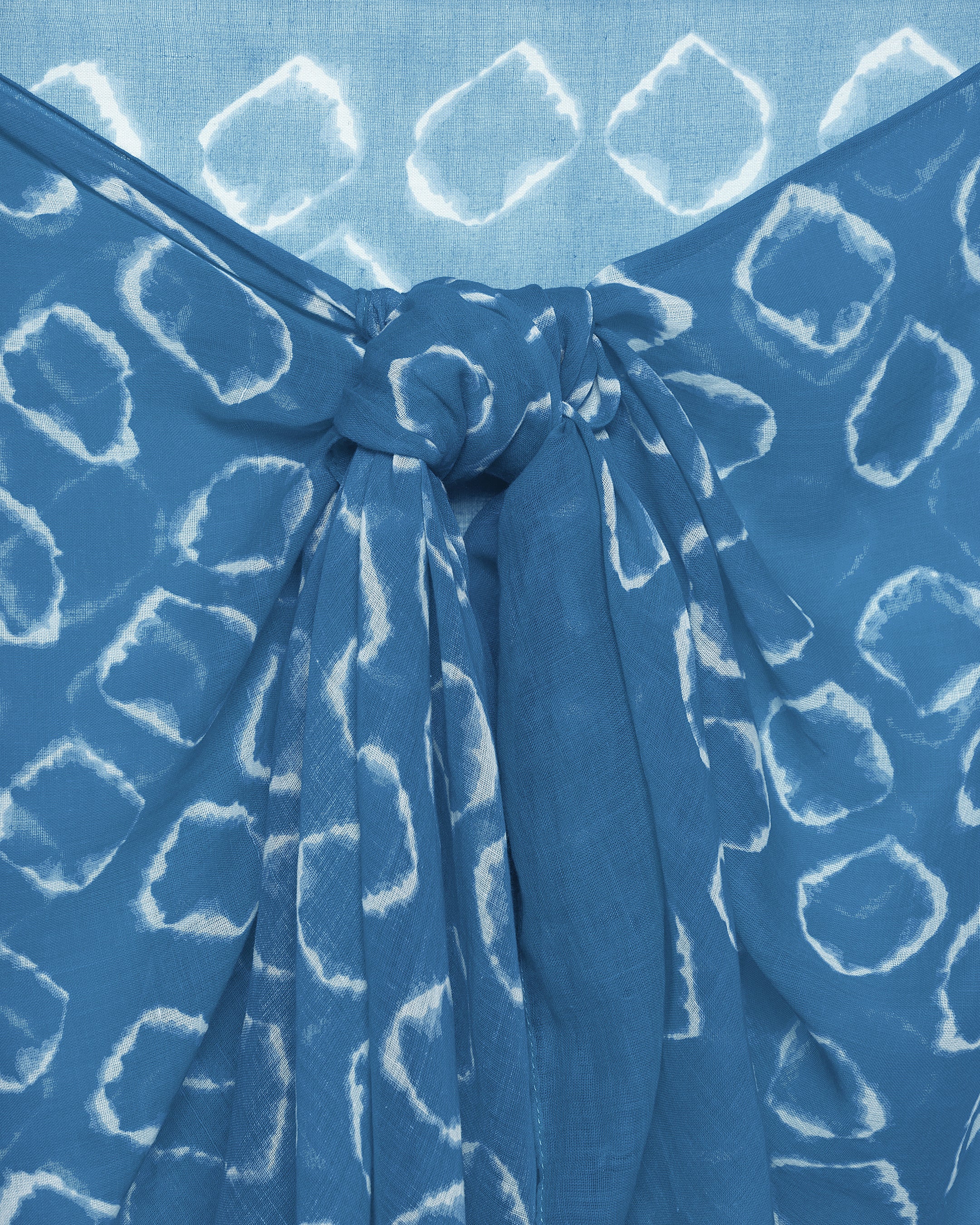 Tie Dye Ikat Calypso Sarong - C01IZ - Indigo - Image 7