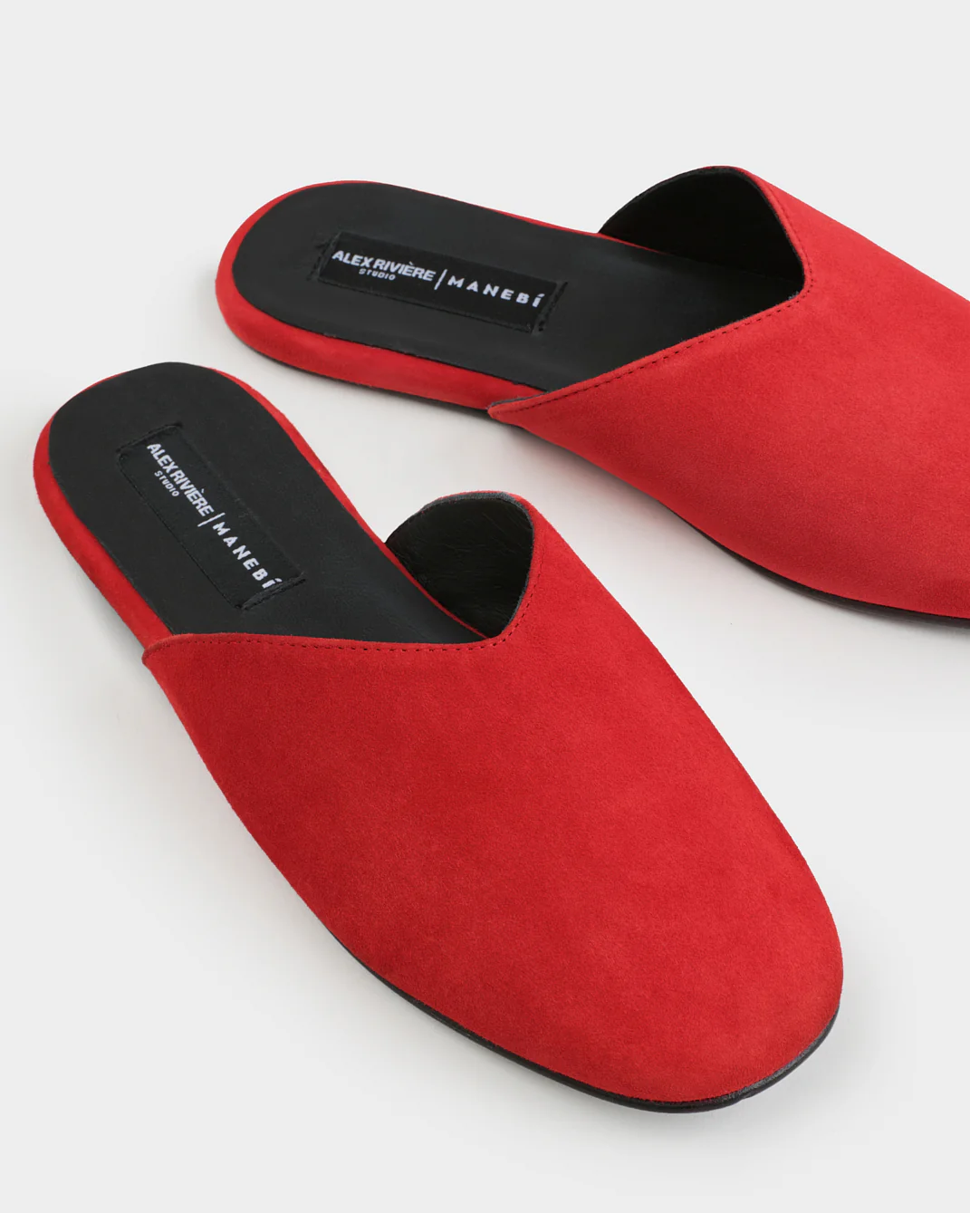 Tom Soft Suede Babouche - M68BQ - Alex Rivière Studio X Manebí - Red - Image 4