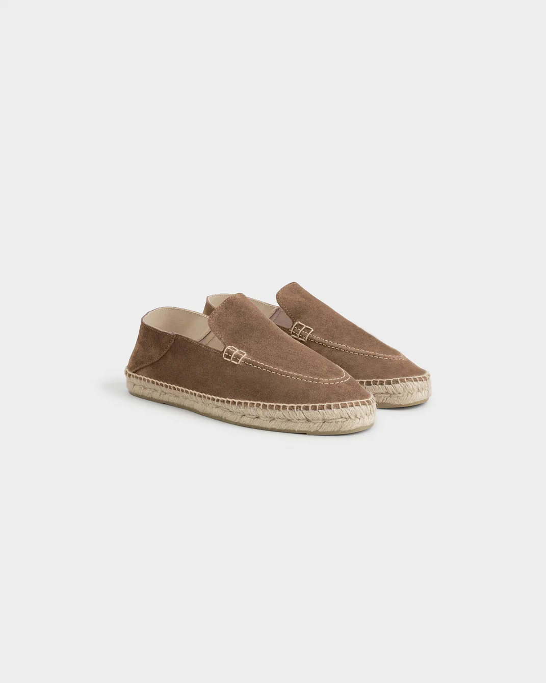 Suede Traveler Loafers Espadrilles - M29LT - Hamptons Moka - Image 3