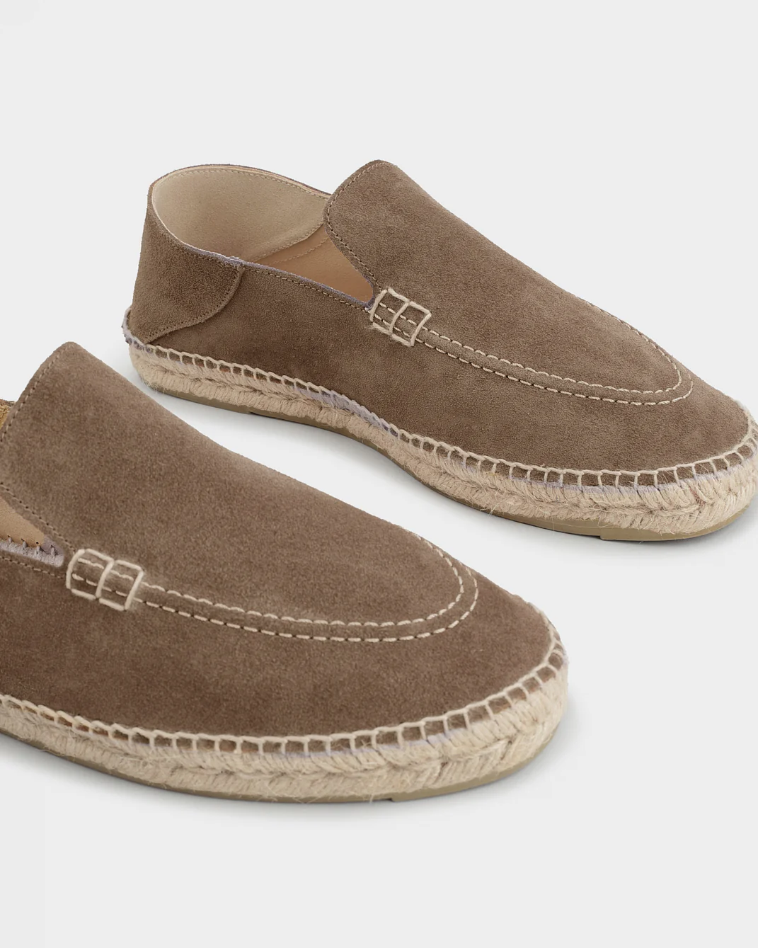 Suede Traveler Loafers Espadrilles - M29LT - Hamptons Moka - Image 4
