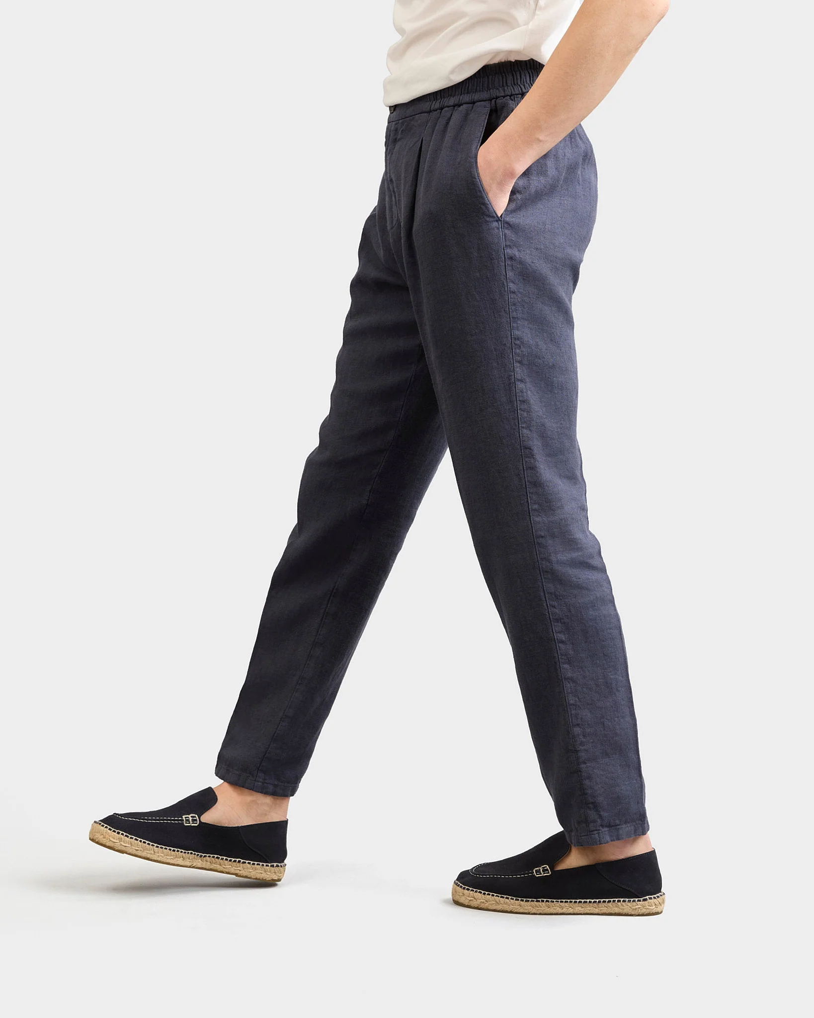 Suede Traveler Loafers Espadrilles - K15LT - Hamptons Patriot Blue - Image 5