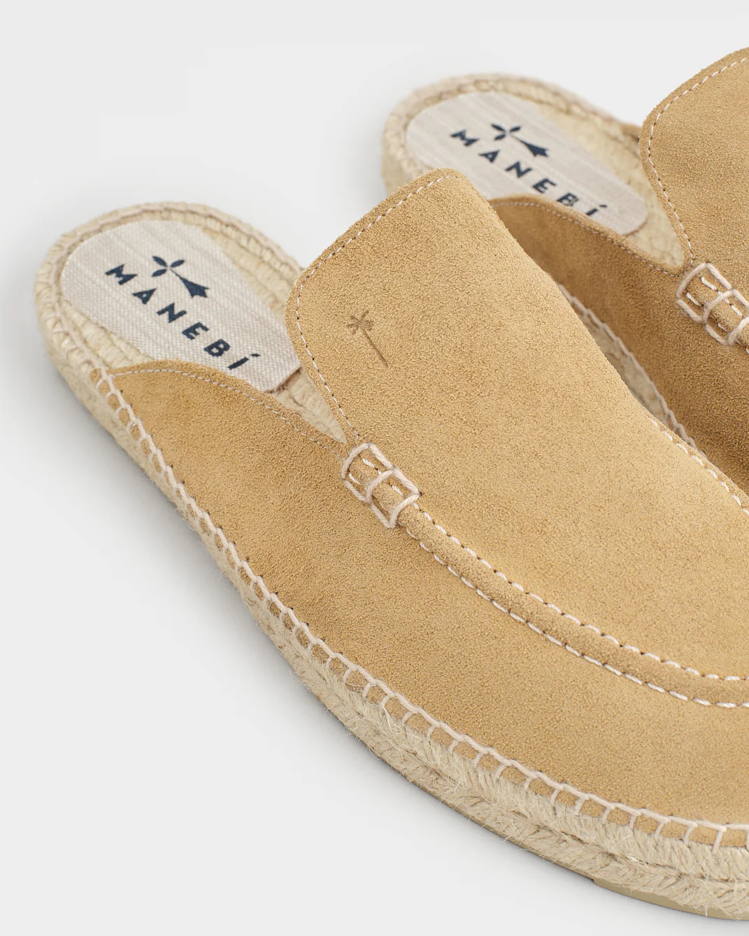 Suede Traveler Loafers Mules - M28MT - Hamptons Washed Beige - Image 4
