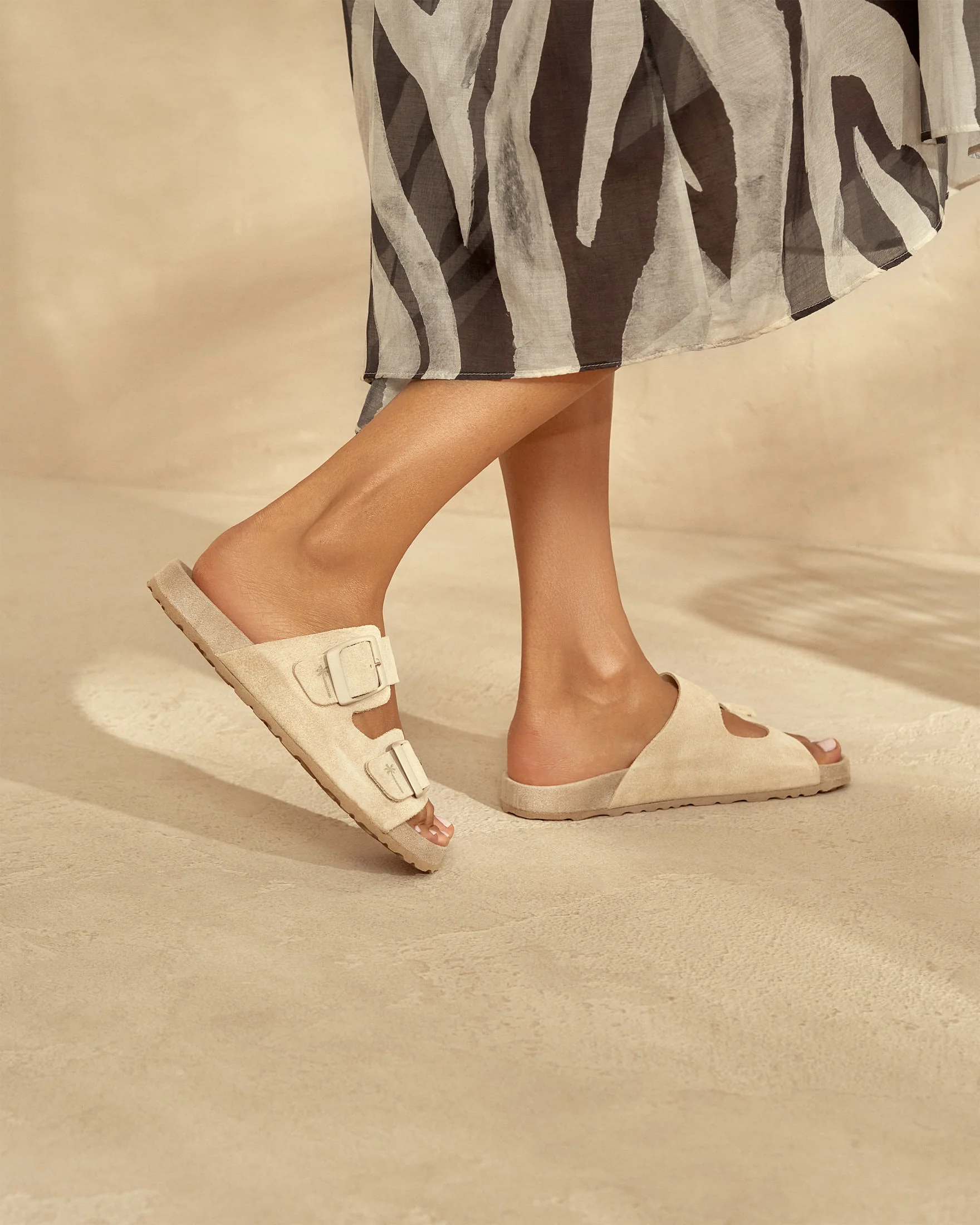 Suede Traveler Nordic Sandals - K11RT - Hamptons Champagne Beige - Image 5