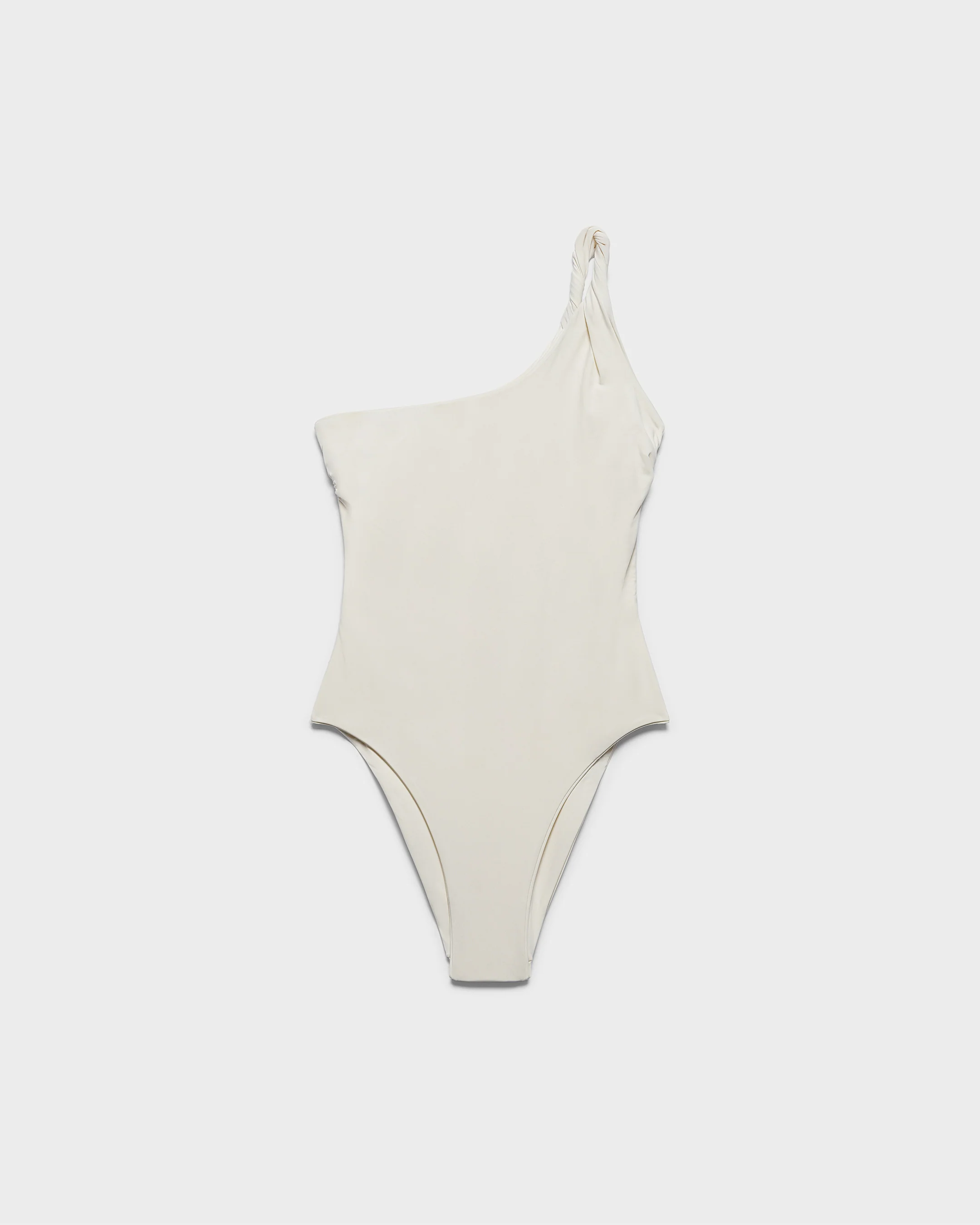 Twisted One-Shoulder One Piece - R46TQ - Shell White