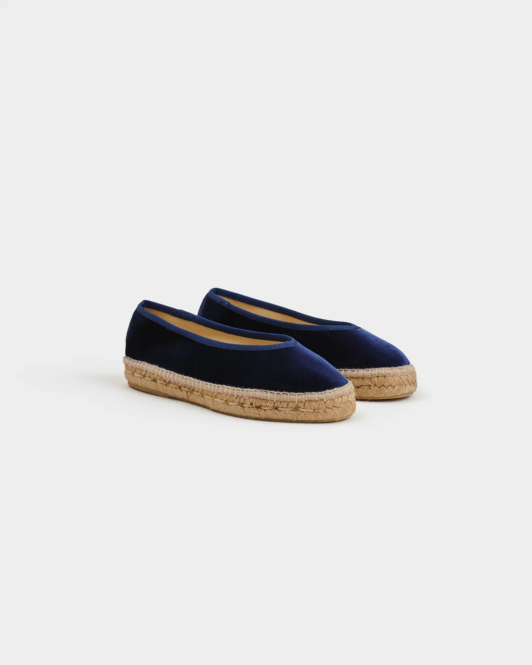 Velvet Ballet Flat Espadrillas - Z80BK - Monaco Navy Blue - Image 3