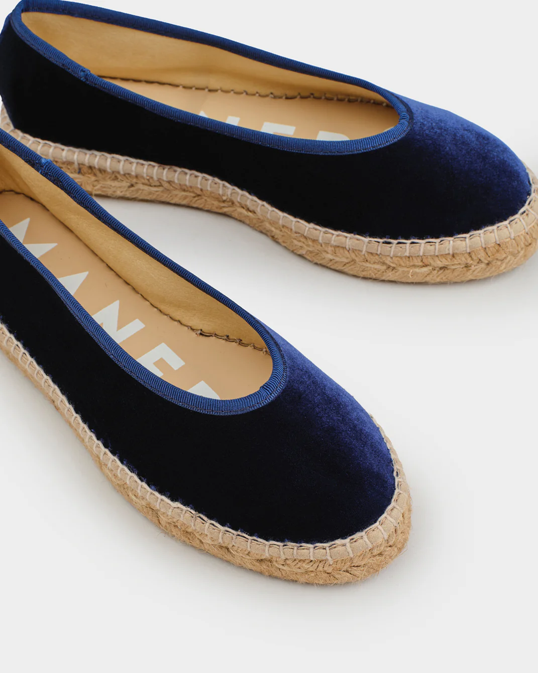 Velvet Ballet Flat Espadrillas - Z80BK - Monaco Navy Blue - Image 4