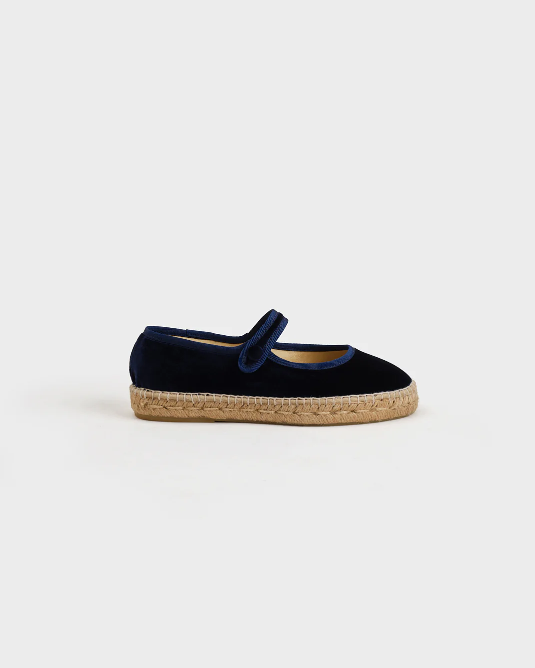 Velvet Mary Jane Espadrilles - Z80BP - Monaco Navy Blue