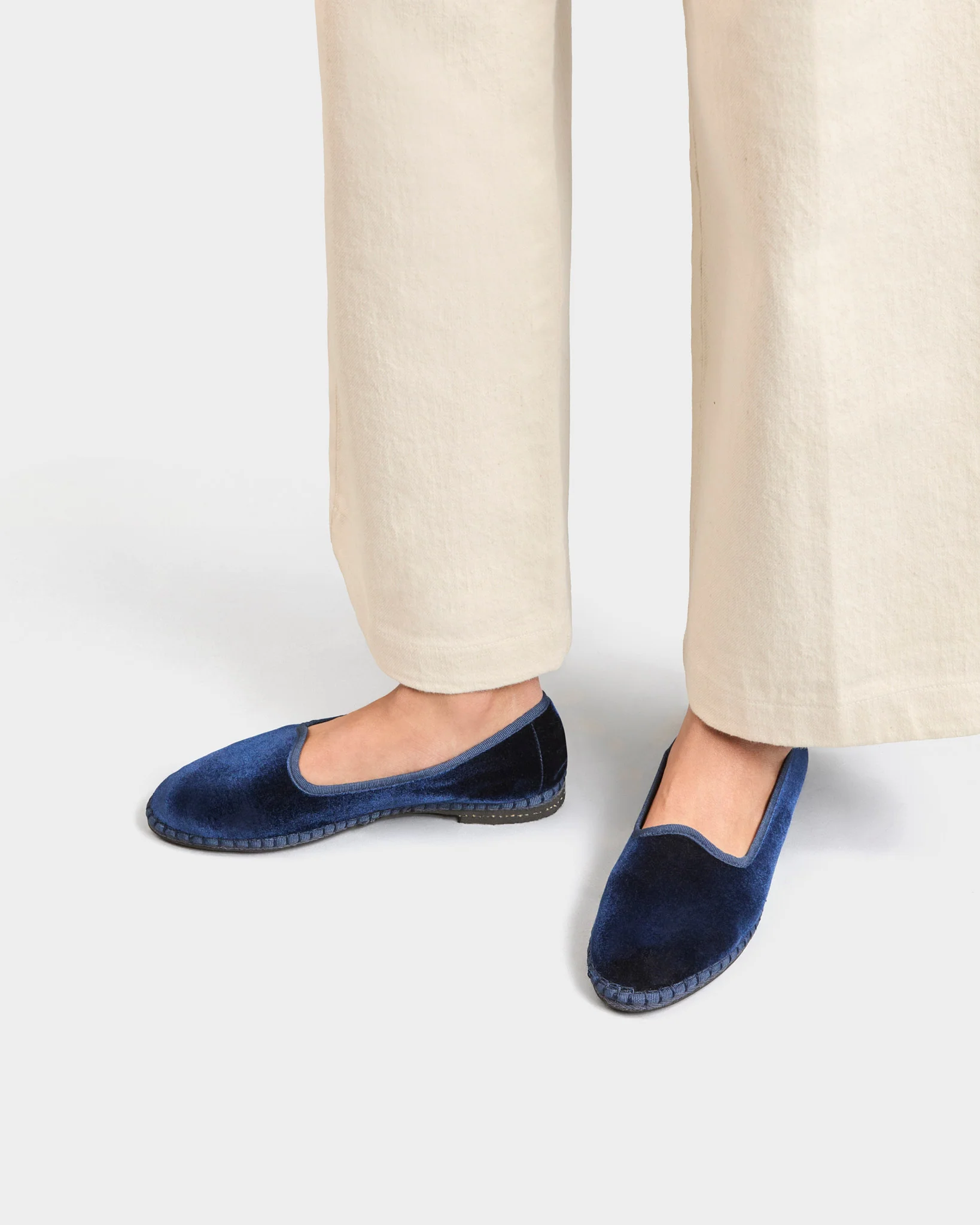 Velvet Venetian Slippers - Z81VF - Monaco Navy Blue - Image 2