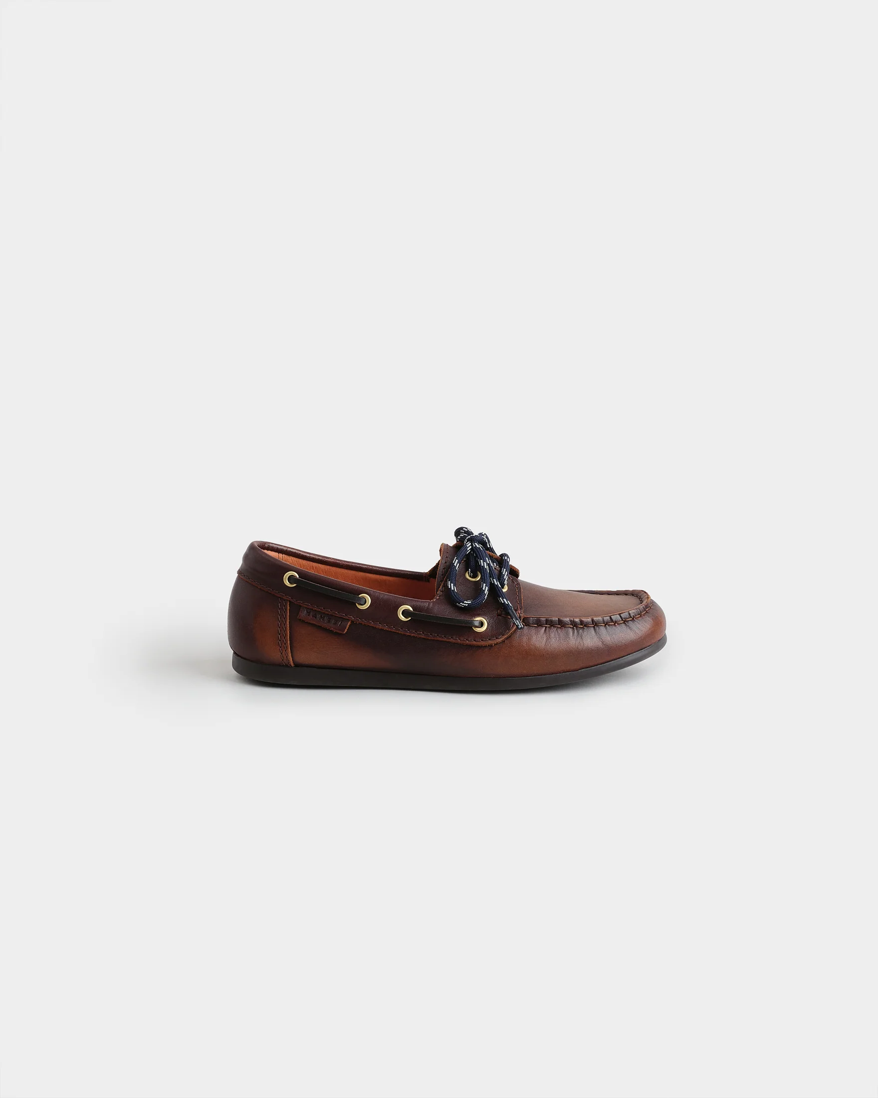 Vintage Leather Deck Shoes - W35RU - Canyon - Brown