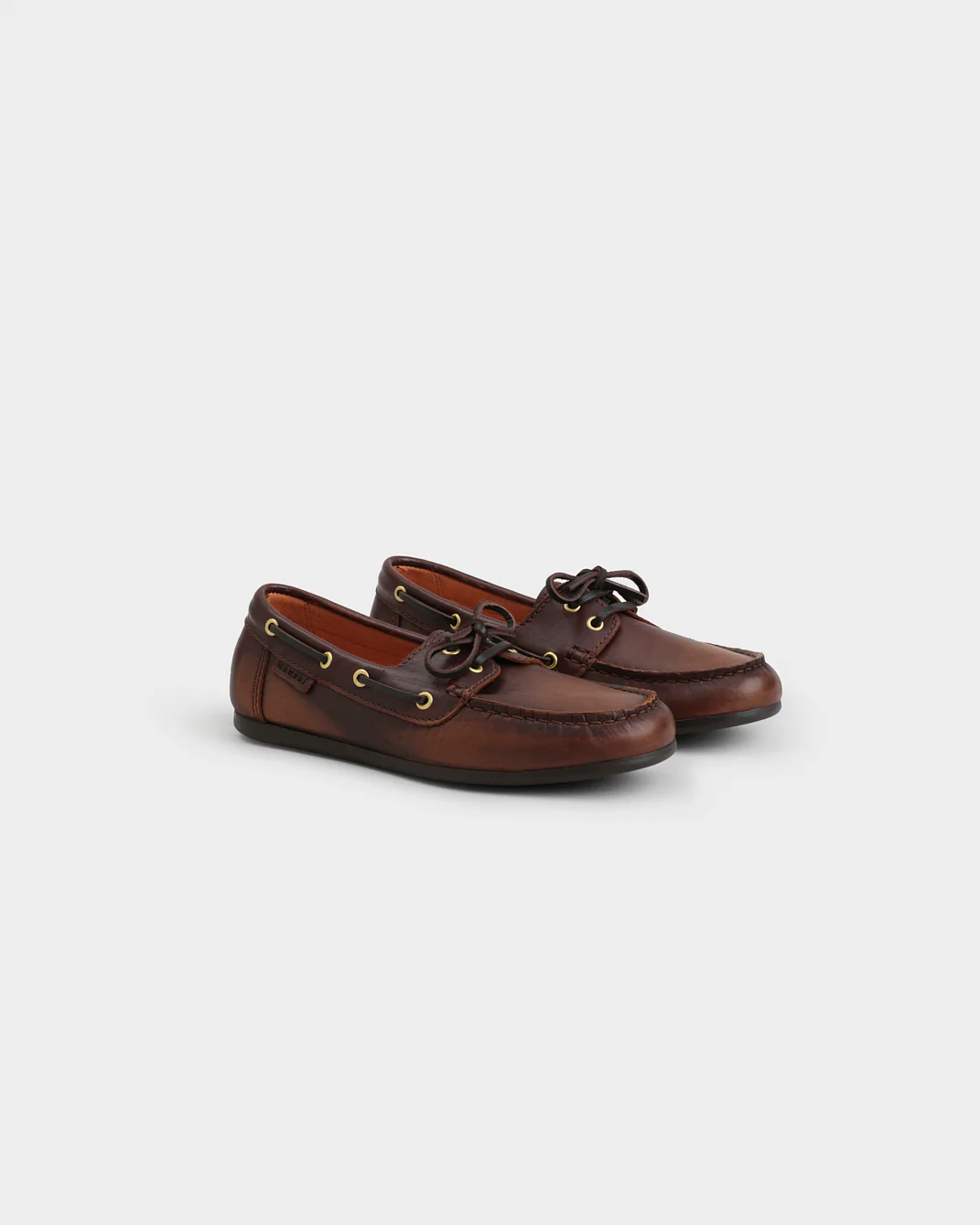 Vintage Leather Deck Shoes - W35RU - Canyon - Brown - Image 5