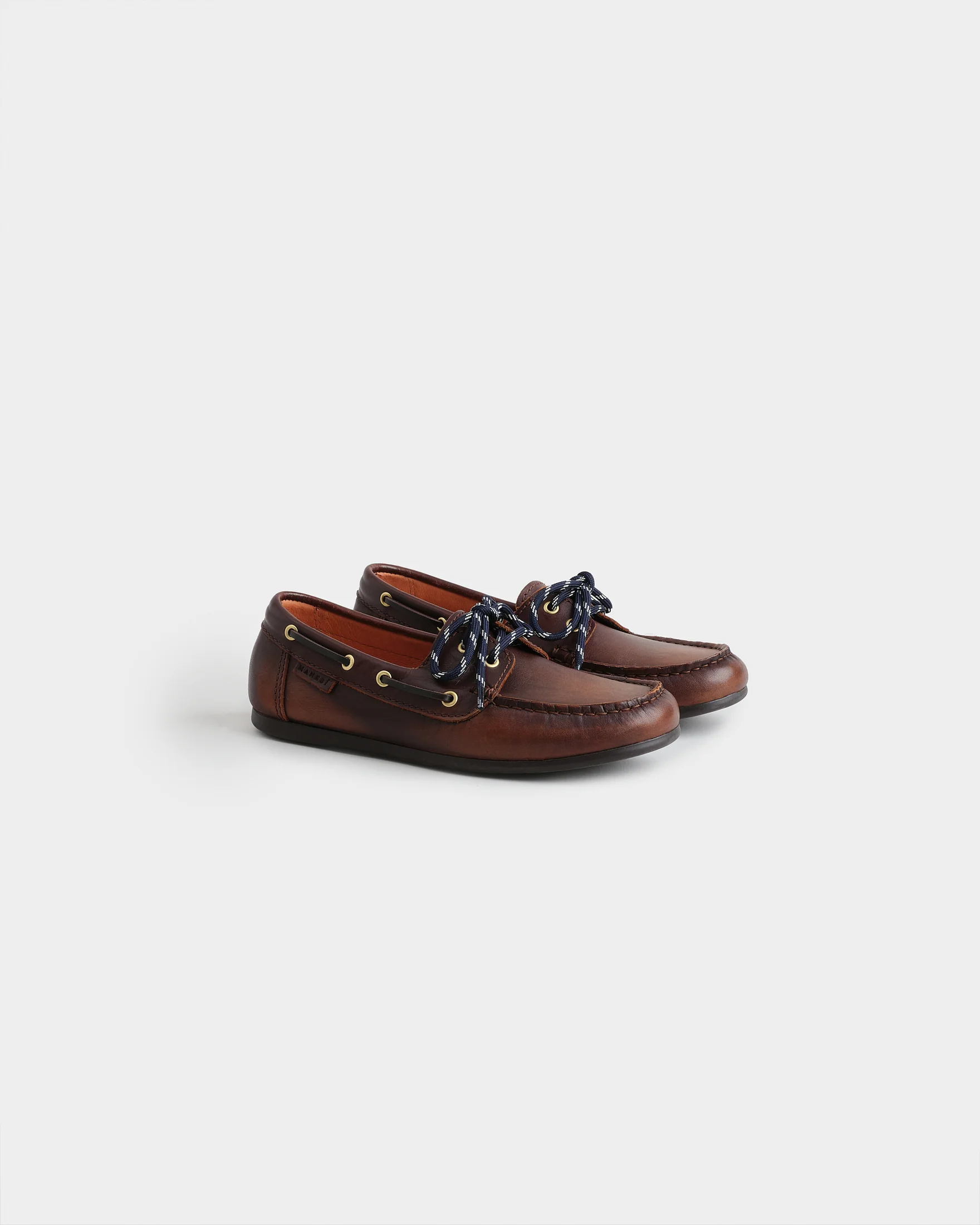 Vintage Leather Deck Shoes - W35RU - Canyon - Brown - Image 6