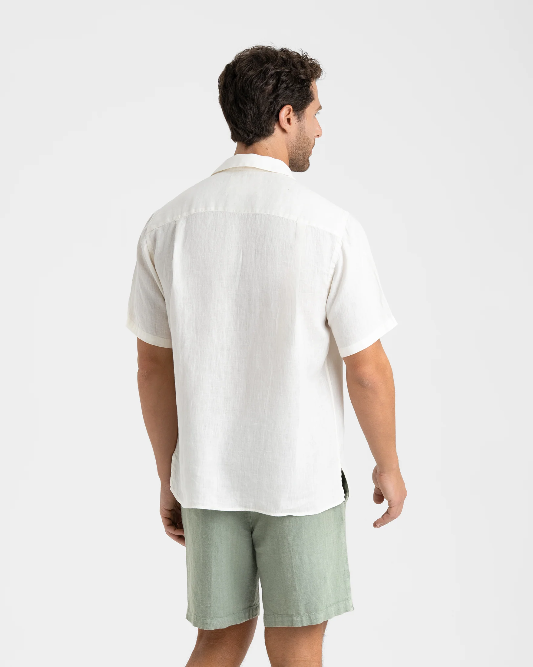 Washed Linen Havana Camp-Collar Shirt - L16HA - Eggnogg - Image 4