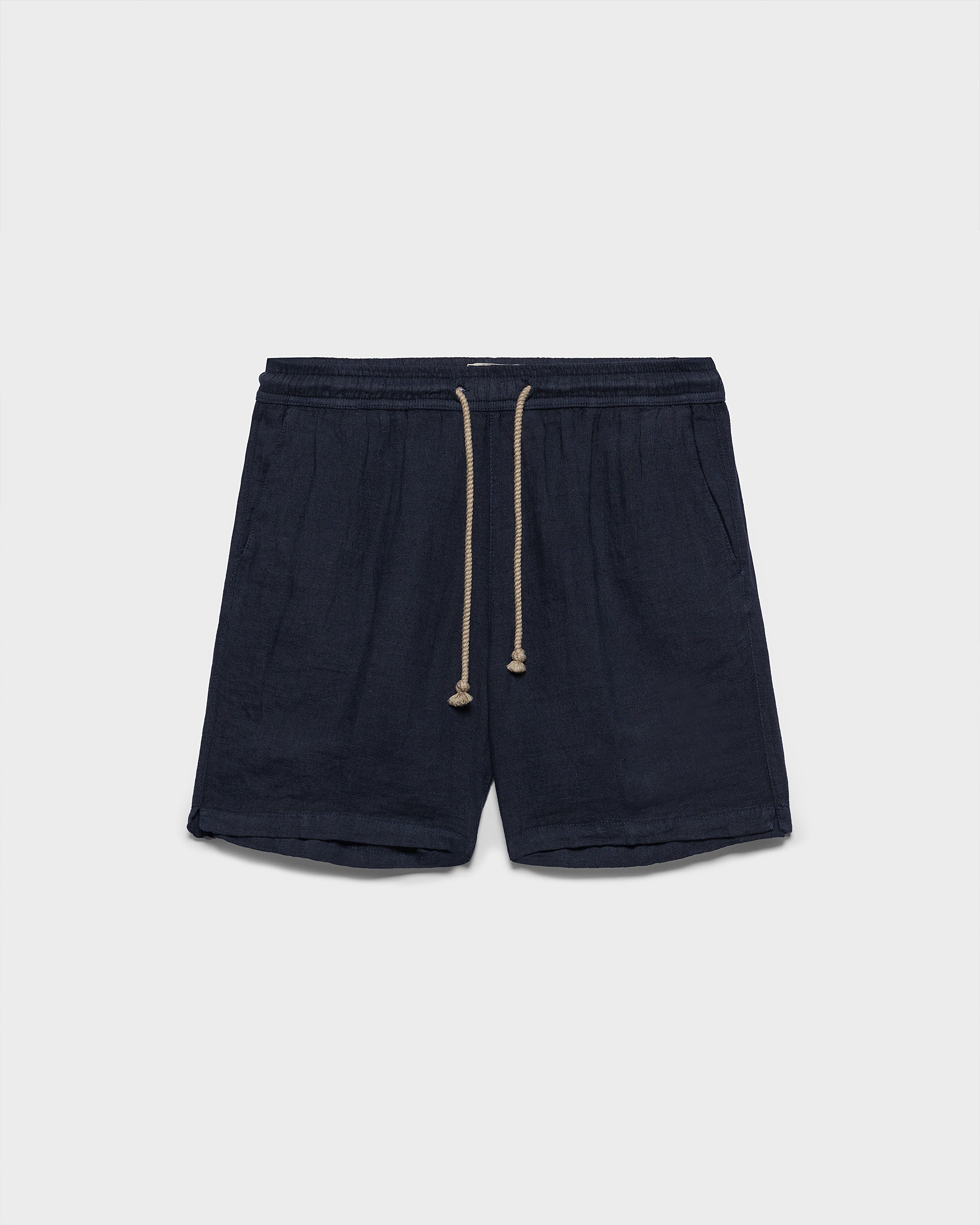 Washed Linen Malibu Shorts - K15ML - Night Blue (NEW) - Image 4