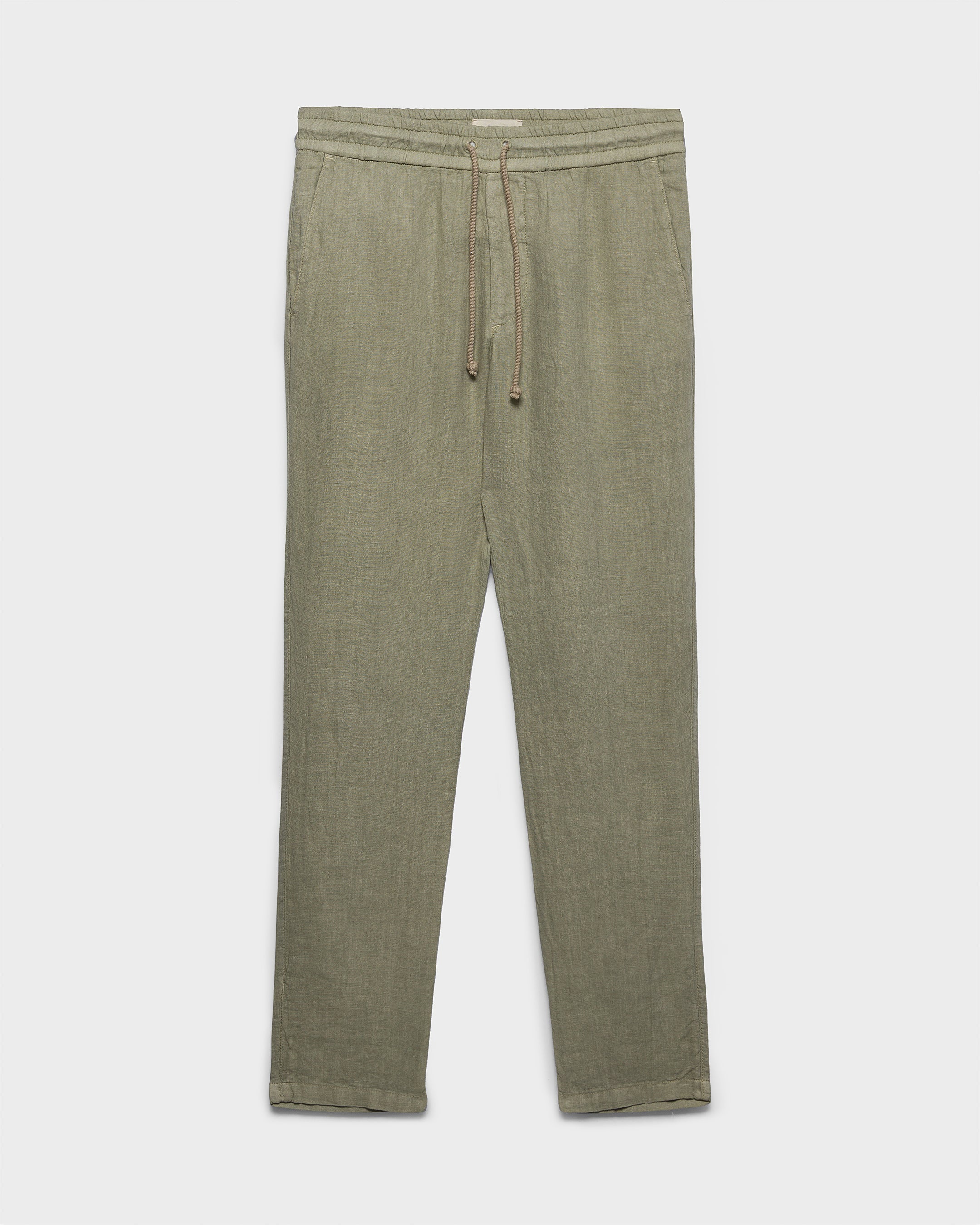 Washed Linen Venice Trousers - K27VE - Light Green - Image 5