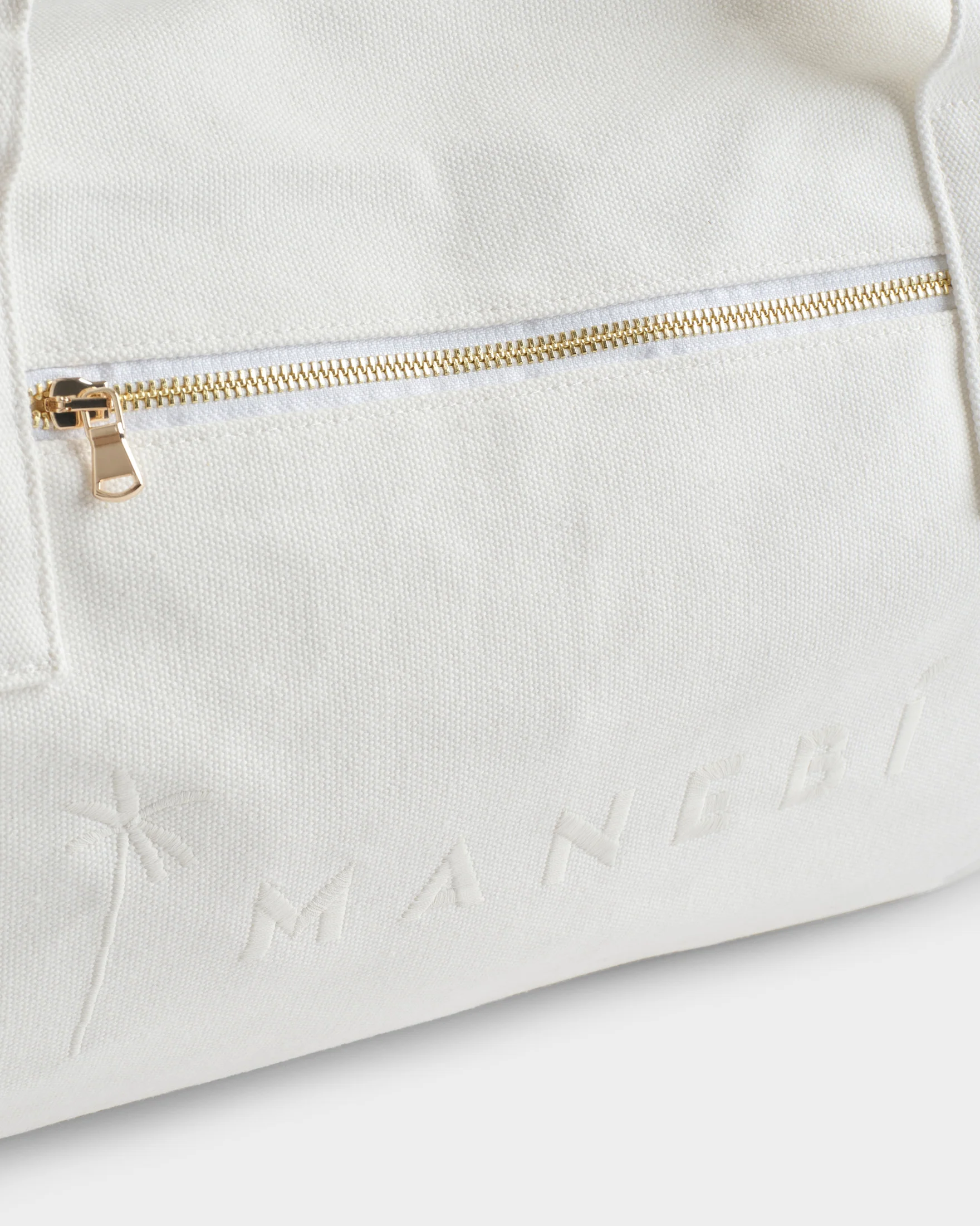 Canvas Weekend Bag - B01WW - La Havana White - Image 3